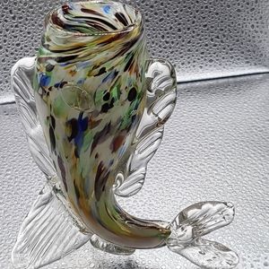 Murano Glass Fish Vase / Figurine